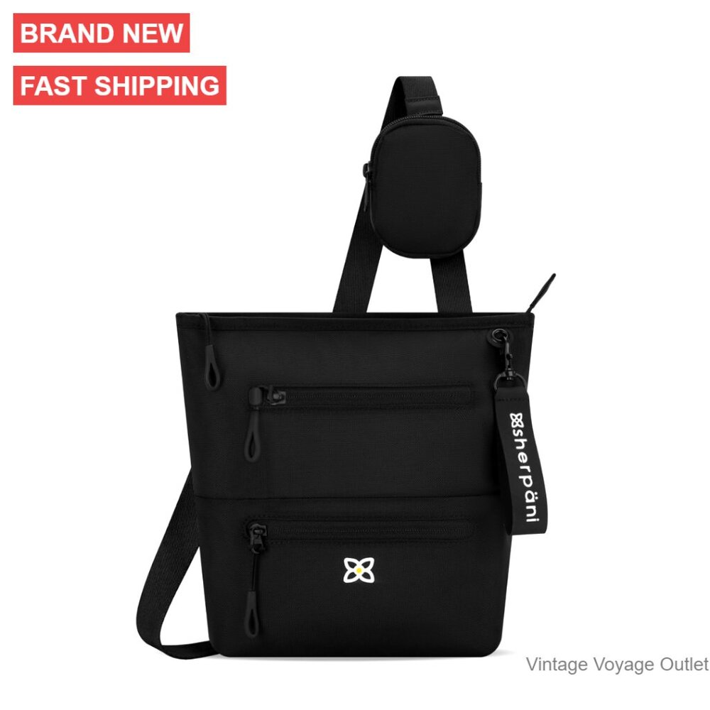 Lightweight Nylon Crossbody Bag With Rfid Protection & Removable Coin Purse